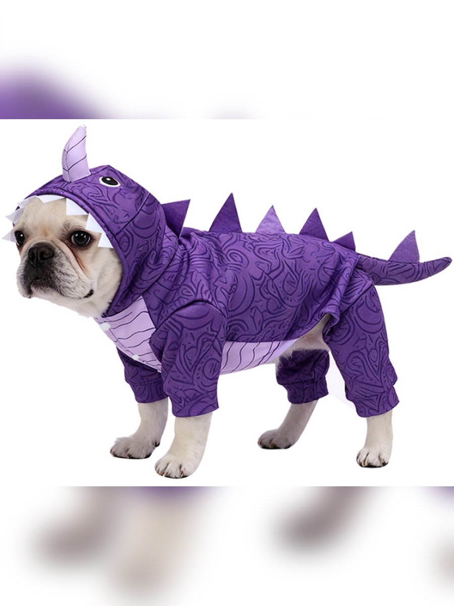 Purple Unicorn Dragon Pet Costume
