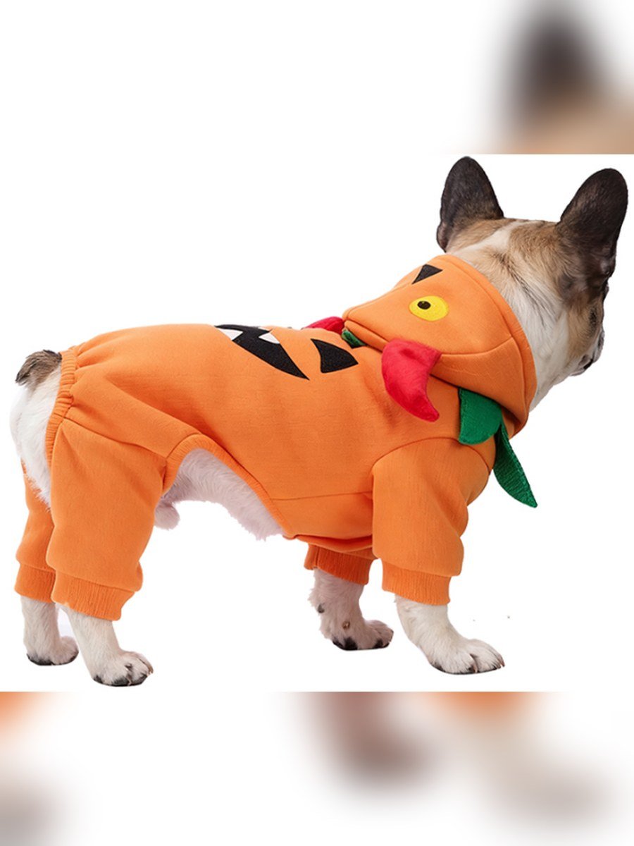 Pumpkin Monster Pet Costume