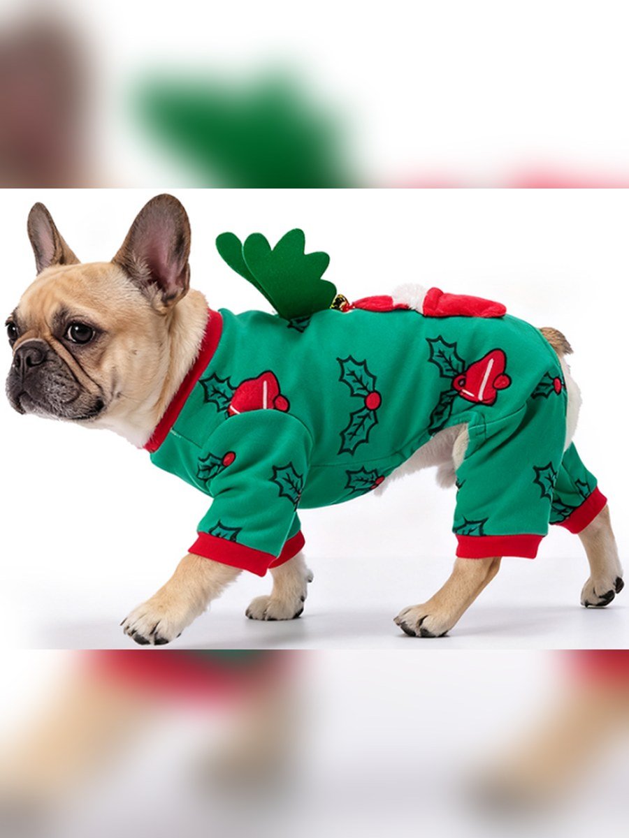 Winged Christmas Hat Pet Outfit