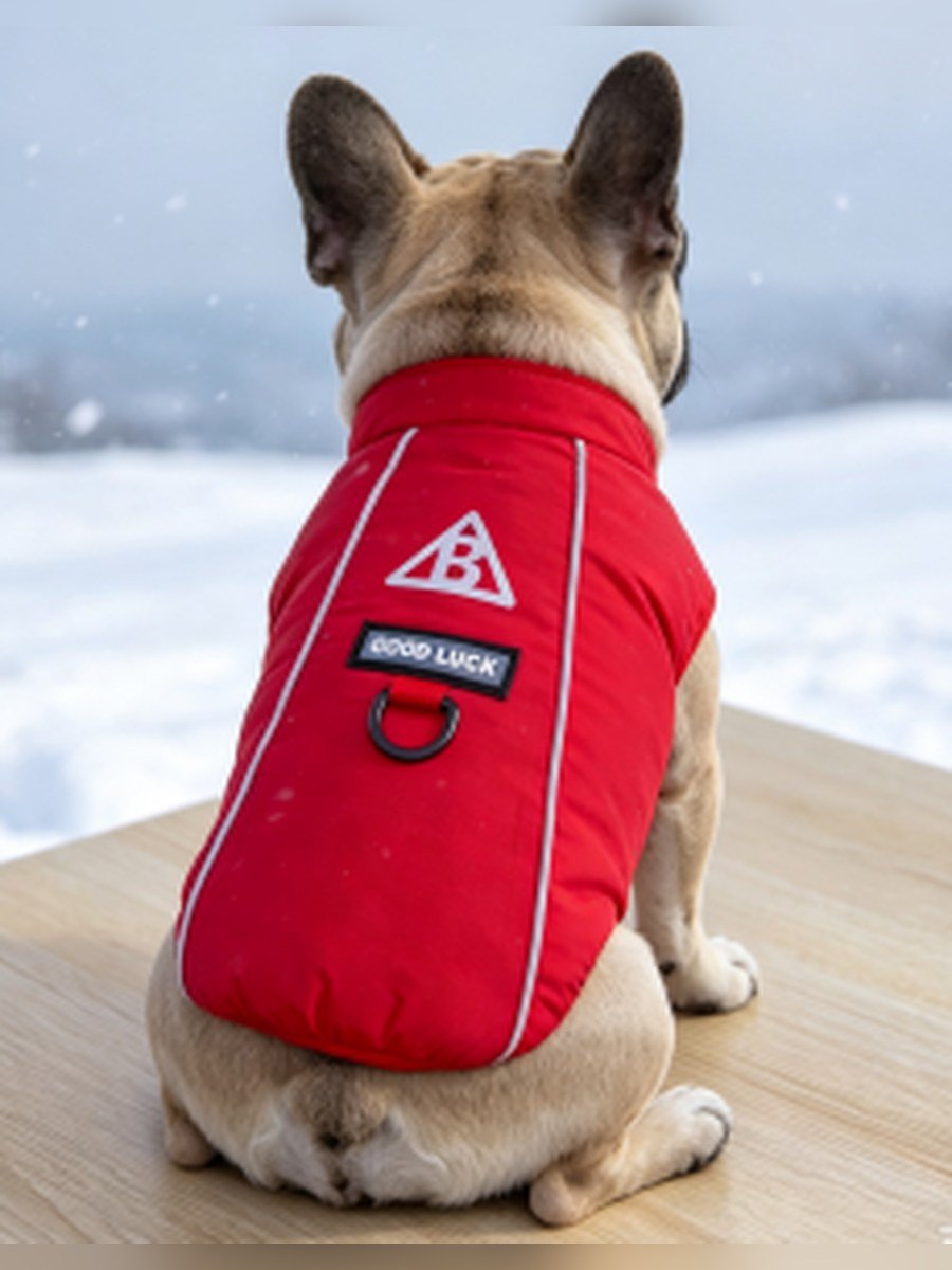 GOOD LUCK Reflective Dog Vest – Red (Item WYDZ69)