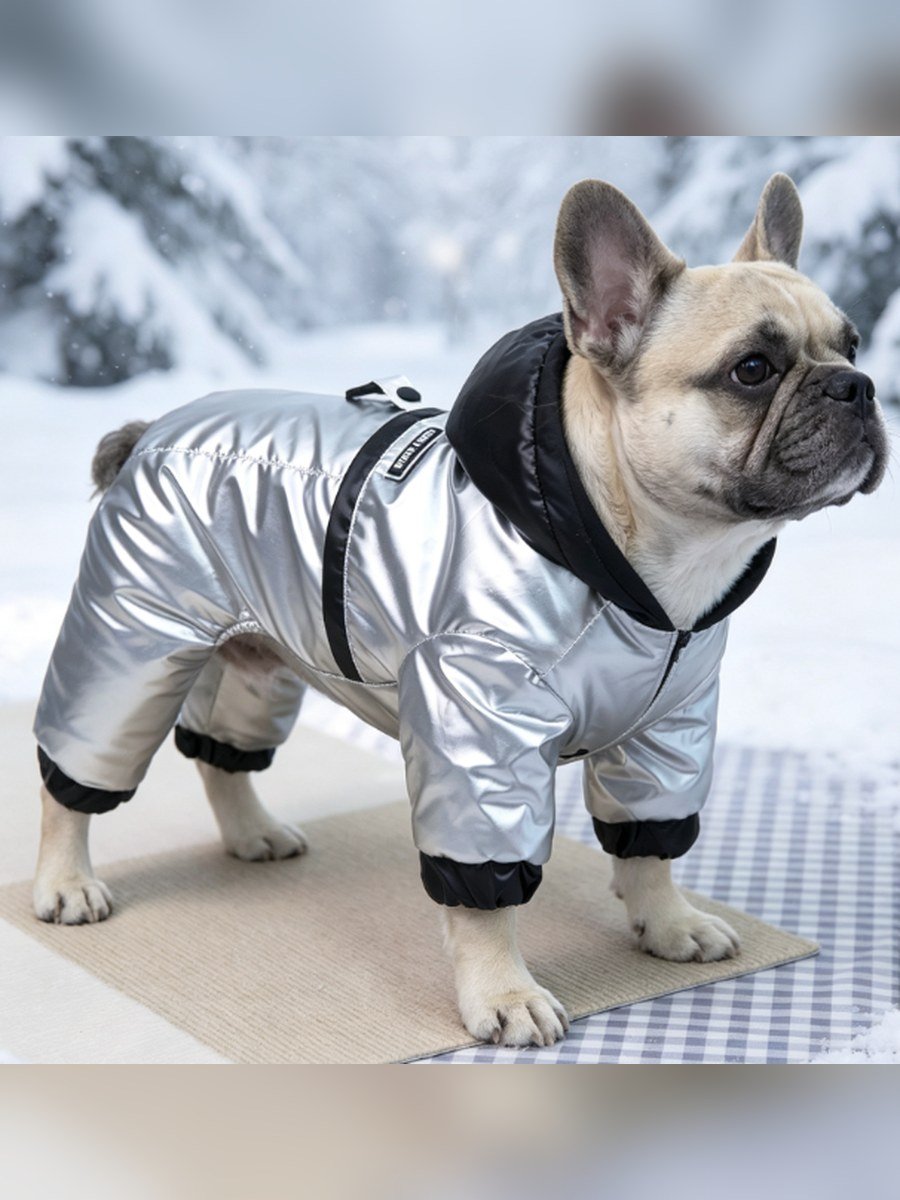 Utility Four-Leg Dog Padded Coat – Silver (Item WYDZ95)