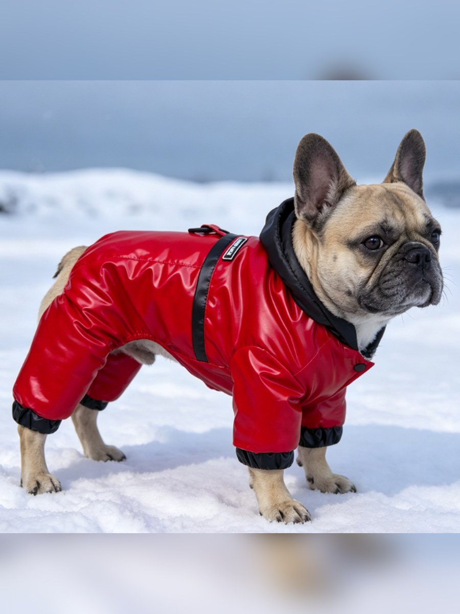Utility Four-Leg Dog Padded Coat – Red (Item WYDZ96)