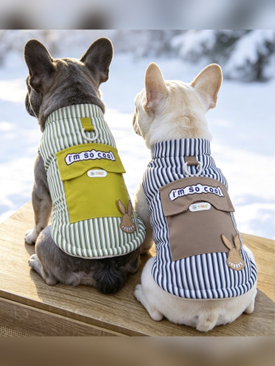 Striped Cool Dog Vest – Black Stripe (Item WYDZ64) - Image 2